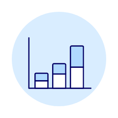 Vertical Bar Chart 1 Illustration from UX Duotone Set