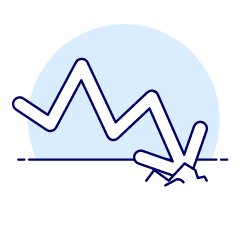 Crash Graph Illustration from UX Duotone Set