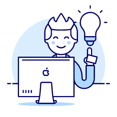Creative Idea Imac 4 Illustration from UX Duotone Set