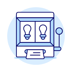 Idea Slot Machine Illustration from UX Duotone Set