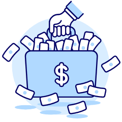 Briefcase Cash 1 Illustration from UX Duotone Set