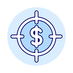 Crosshair Money Illustration from UX Duotone Set