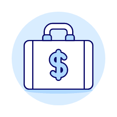 Leather Briefcase Illustration from UX Duotone Set