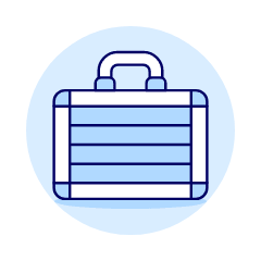 Metal Briefcase Illustration from UX Duotone Set