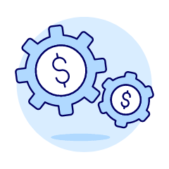 Money Cog Illustration from UX Duotone Set