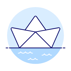Paper Boat Illustration from UX Duotone Set