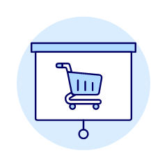 Projector Pushcart Illustration from UX Duotone Set