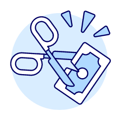 Cutting Expense Illustration from UX Duotone Set