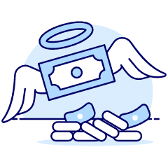 Flying Money Illustration from UX Duotone Set