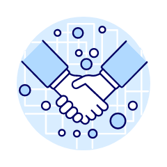 Digital Handshake 1 Illustration from UX Duotone Set