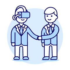 Virtual Agreement 1 Illustration from UX Duotone Set