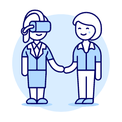 Virtual Agreement 4 Illustration from UX Duotone Set