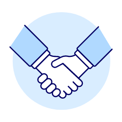 Virtual Handshake 1 Illustration from UX Duotone Set