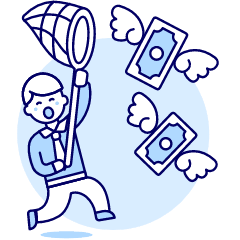 Catching Money 1 Illustration from UX Duotone Set