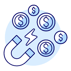 Money Magnet Illustration from UX Duotone Set