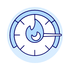 Perfomance Gauge Illustration from UX Duotone Set