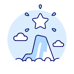 Summit Star Illustration from UX Duotone Set