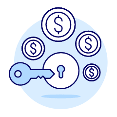Unlock Money Illustration from UX Duotone Set