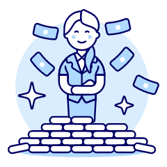 Wealthy Person 4 Illustration from UX Duotone Set