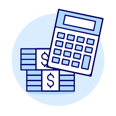Calculating Cost Illustration from UX Duotone Set