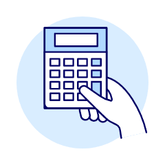 Calculator Hand 1 1 Illustration from UX Duotone Set