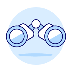 Binoculars Illustration from UX Duotone Set