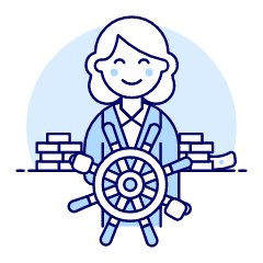 Business Captain 4 Illustration from UX Duotone Set