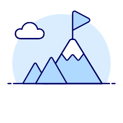 Business Peak Illustration from UX Duotone Set