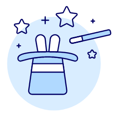 Magician Hat Rabbit Illustration from UX Duotone Set