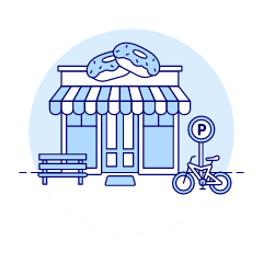 Donut Shop Illustration from UX Duotone Set