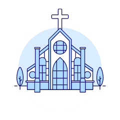 Church Illustration from UX Duotone Set