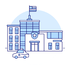 Police Station 1 Illustration from UX Duotone Set