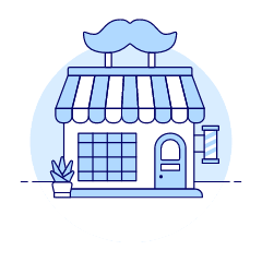 Barbershop Illustration from UX Duotone Set