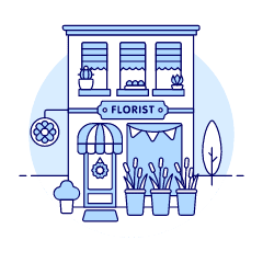 Floral Shop Illustration from UX Duotone Set