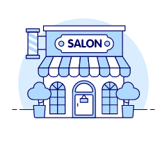 Salon Illustration from UX Duotone Set