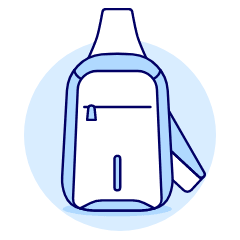 CROSS BODY Bag Illustration from UX Duotone Set