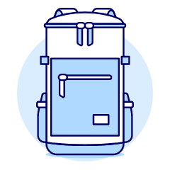 LIGHT GREEN Luggage Illustration from UX Duotone Set
