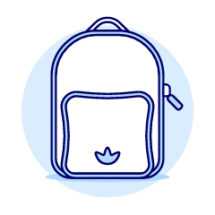 RED ADIDAS Bagpack Illustration from UX Duotone Set
