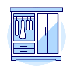 Closet Illustration from UX Duotone Set