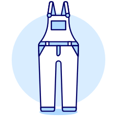 OVERALL Jean Illustration from UX Duotone Set