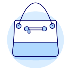 Handbag PURSE Illustration from UX Duotone Set