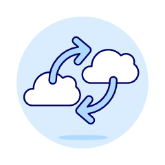 Cloud Data Exchange Illustration from UX Duotone Set