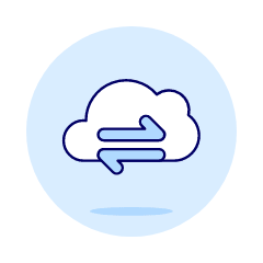 Cloud Data Tranfer 1 Illustration from UX Duotone Set