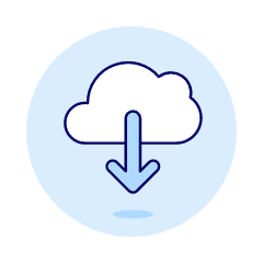 Cloud Download 1 Illustration from UX Duotone Set