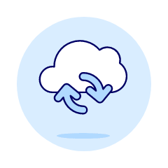 Cloud Sync 1 Illustration from UX Duotone Set