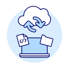Cloud Sync 10 Illustration from UX Duotone Set