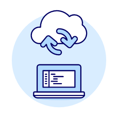 Cloud Sync 11 Illustration from UX Duotone Set