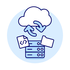 Cloud Sync 16 Illustration from UX Duotone Set