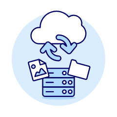 Cloud Sync 17 Illustration from UX Duotone Set