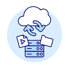 Cloud Sync 18 Illustration from UX Duotone Set